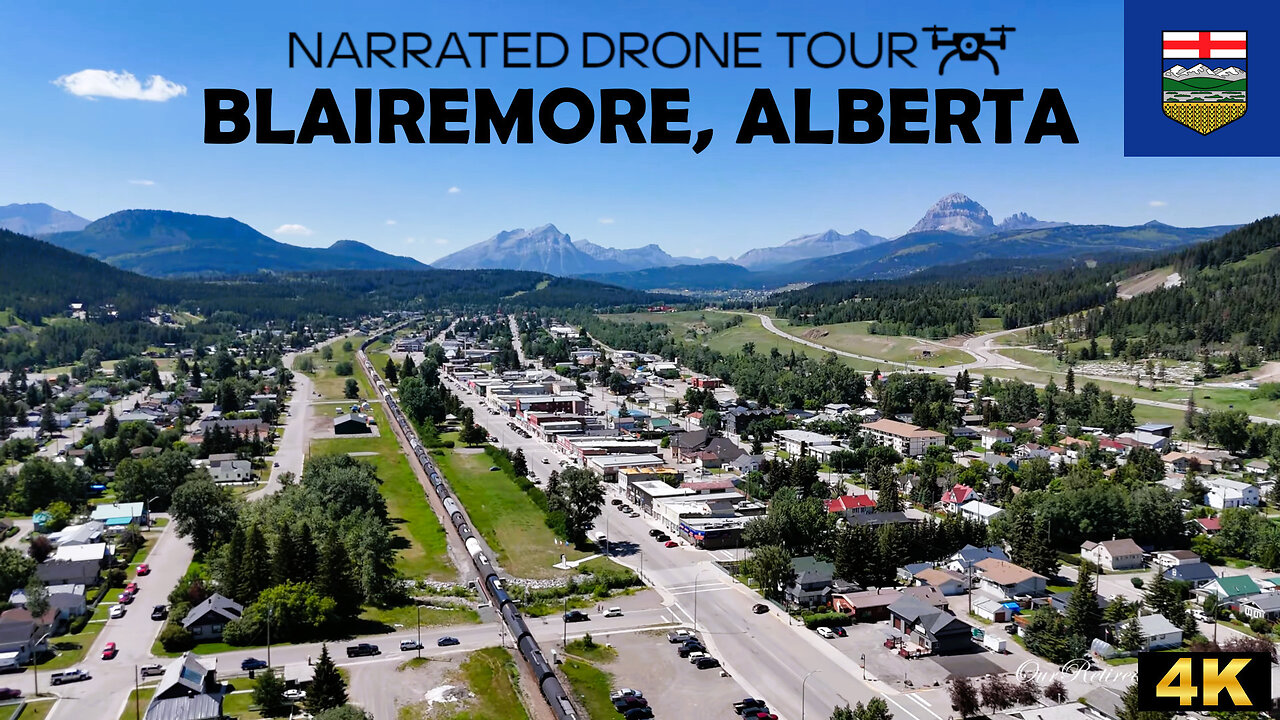 🚁 Blairmore, Alberta ⛰️ 4K Drone