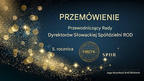 5 lat SPDR | Przemówienie J. V. Emila Skirkaniča