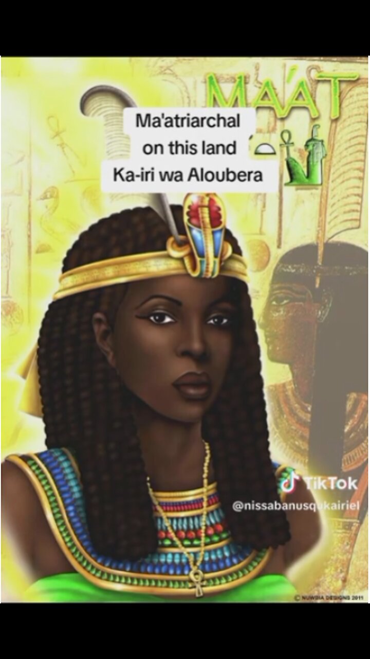 Maatriarchal on this land Ka-iri (Trinidad) wa Aloubera The 42 LAWS of MAAT