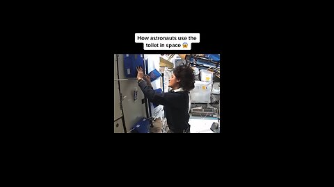 How astronauts use the bathroom in space. #space #nasa