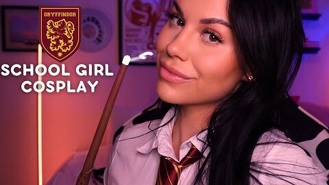 Hot Girl ASMR Gryffindor Girl Cosplay | Triggers and Tingles