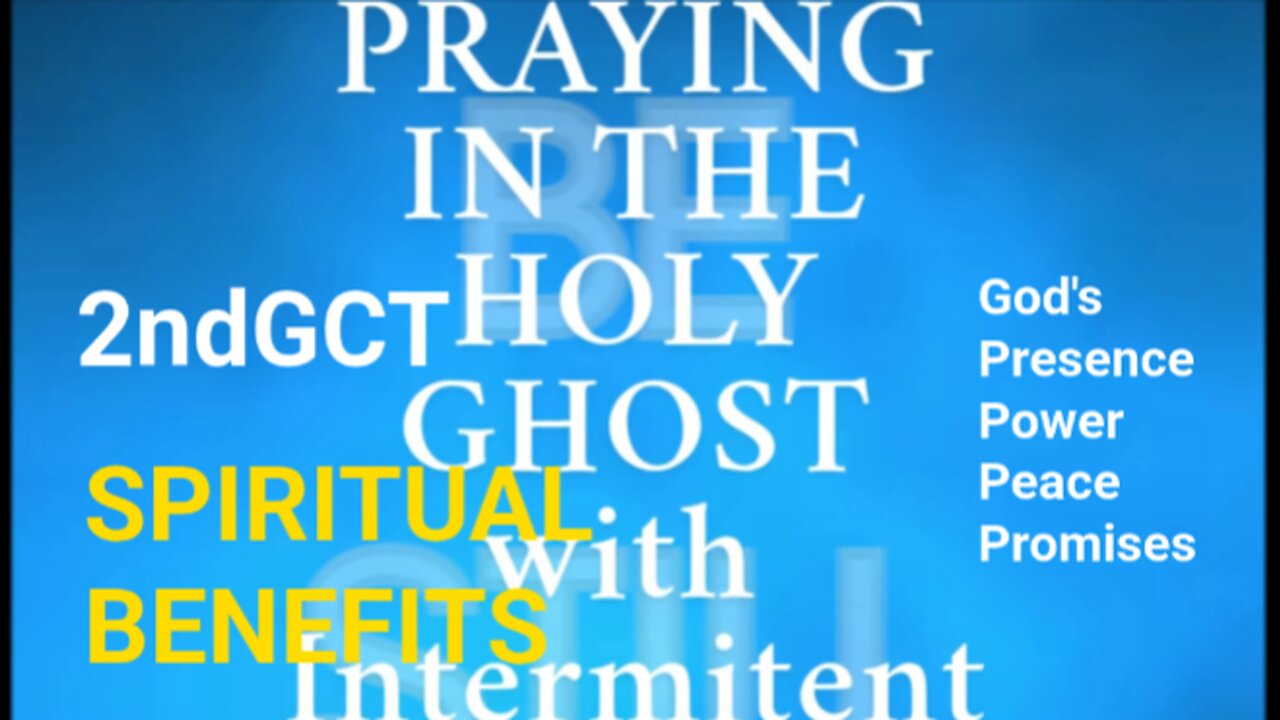 5 Benefits I Noticed Praying in the Holy Ghost with Intermittent Fasting. #holyspirit #prayer #5kjv