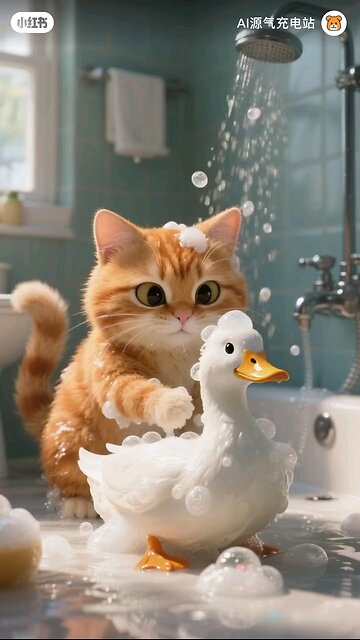 cat & duck