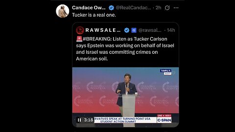 Candace ~ Tucker Carlson at Turning Point full Speech