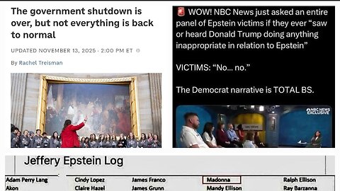 #GovernmentShutdown is finally over, Trump Epstein narrative falls apart
