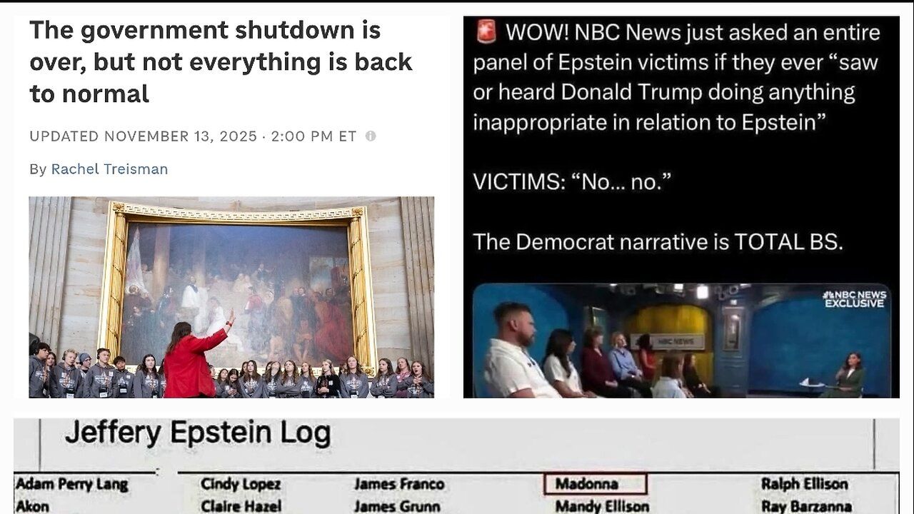 #GovernmentShutdown is finally over, Trump Epstein narrative falls apart