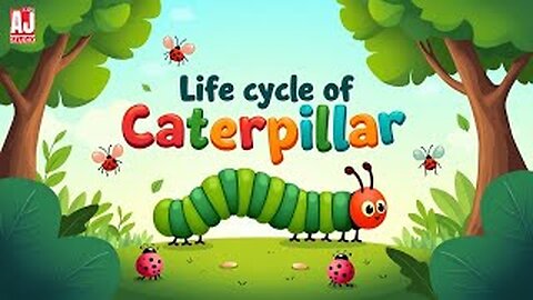 Caterpillar Life Cycle for Kids | From Egg to Butterfly 🦋😊