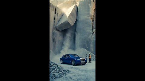 Luxury Car vs Falling Rock… Who Wins?"