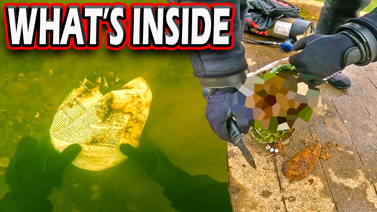 I Found a Heavy Bag Underwater Scuba Diving! What's Inside?