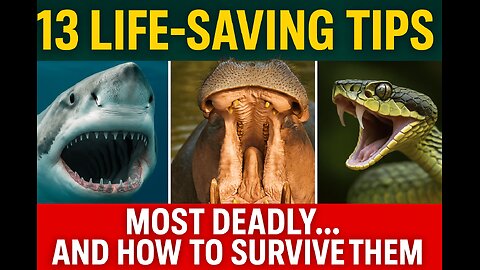 How to Survive Deadly Animal Encounters (Shark, Snake & More!) #viralvideo #animals