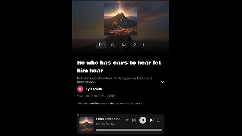 He who has ears to hear let him hear