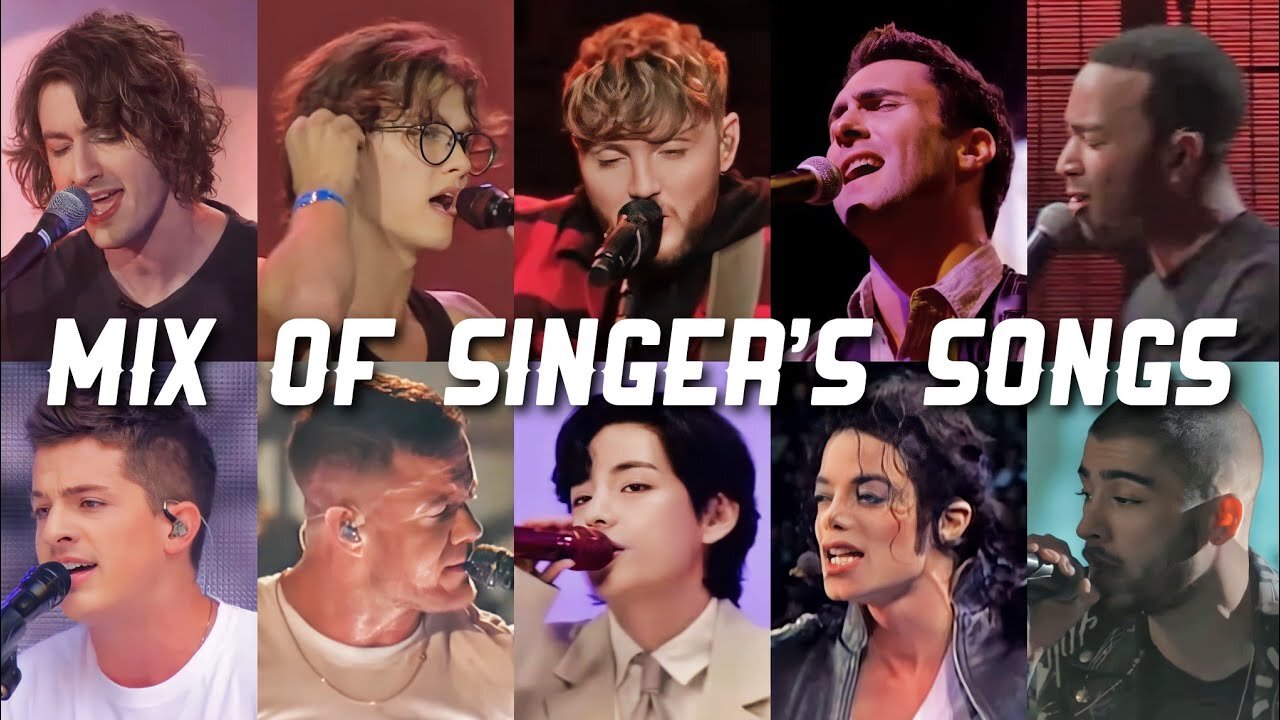 TOP 10 Famous Male Singers in One Song | Live Performance | Epic Mashup