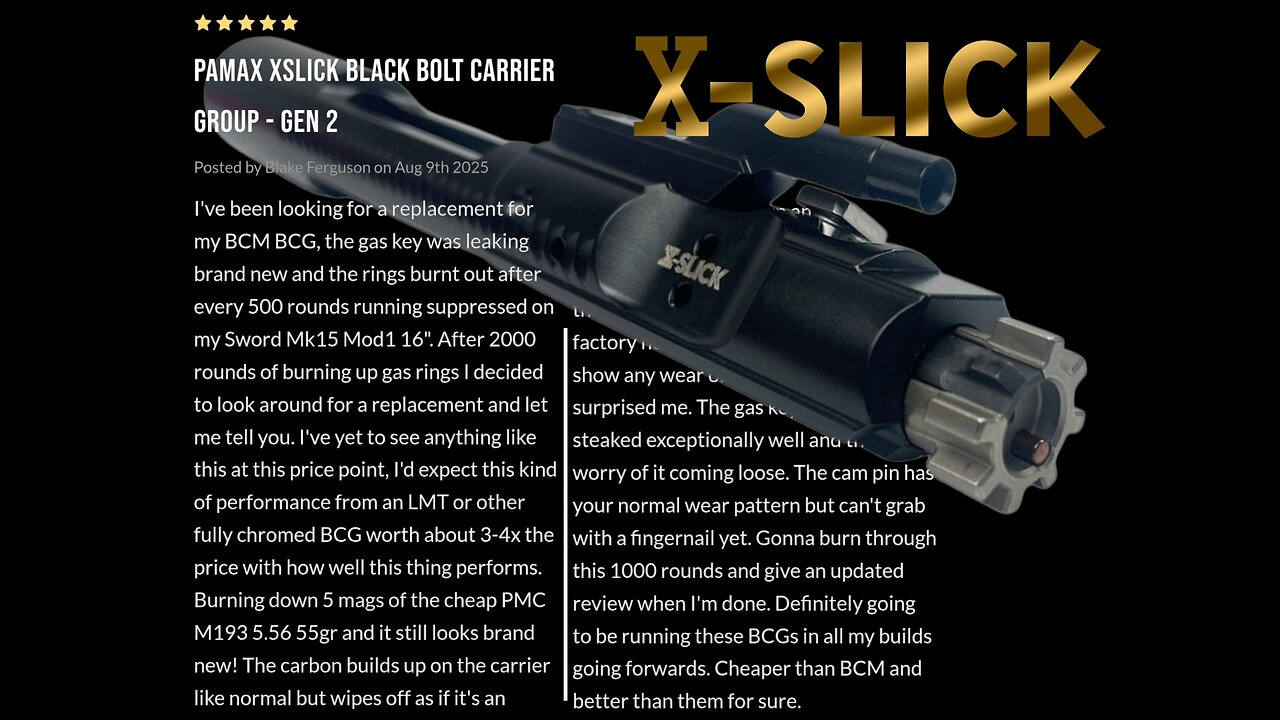 XSLICK BCG Testimonial! Proudly made in the USA.