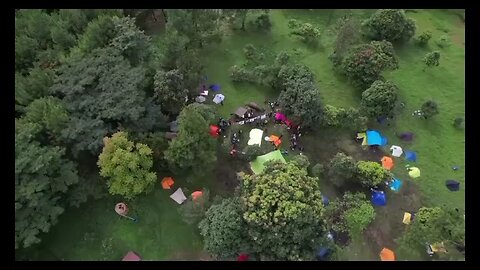 cinematic drone camp ground krapyak part 2