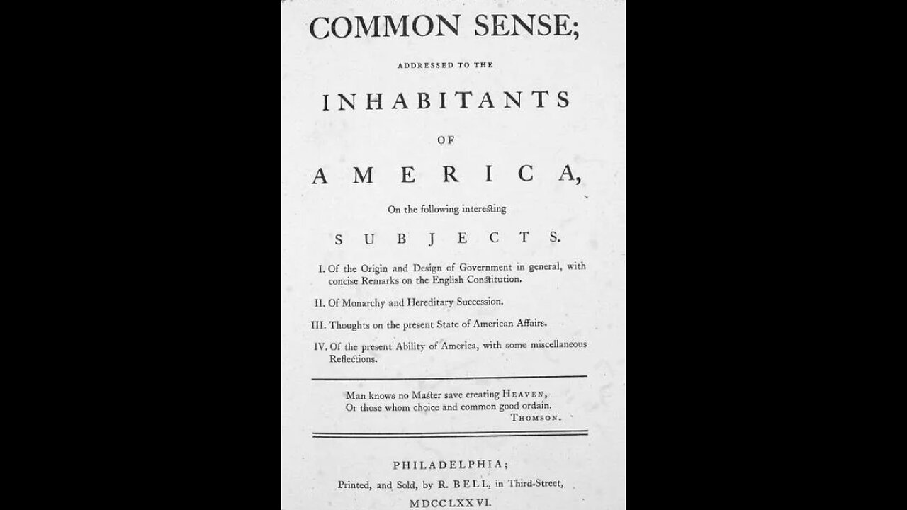 Common Sense by Thomas Paine | Audiobook with Text