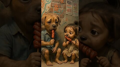 Poor Puppy & Sister Steal Food…