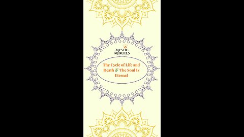 The Cycle of Life and Death 🌿 | The Soul Is Eternal