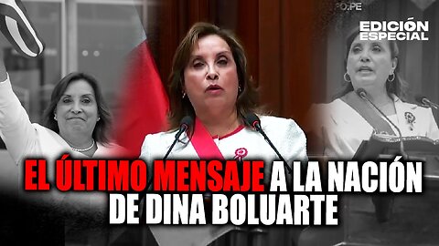 #EnVivo Dina Boluarte da su último mensaje a la Nación por 28 de julio