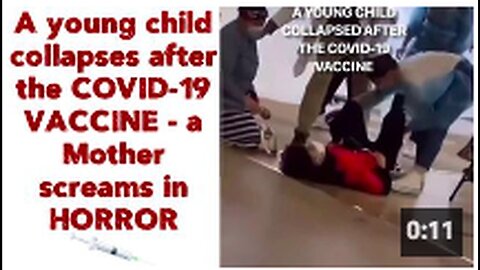 "Young Child Collapses Post COVID-19 Vaccination, Mother Responds in Fear"