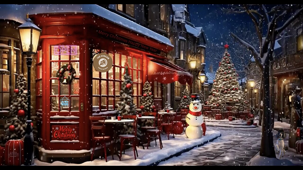 00041-1st Smooth Christmas Jazz Music with Snowing Ambience to Relax Cozy Music