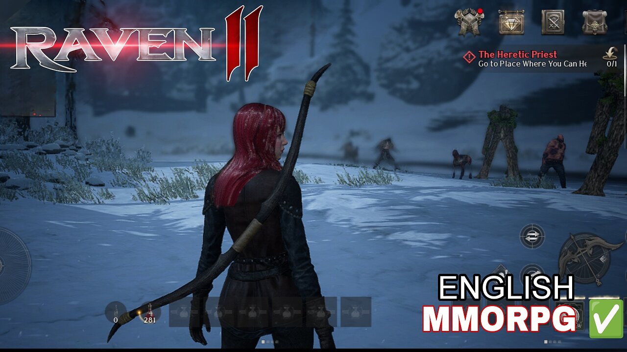 RAVEN 2 GAMEPLAY ENGLISH MMORPG OPEN WORLD FOR PC/ANDROID/iOS ( Archer Class)
