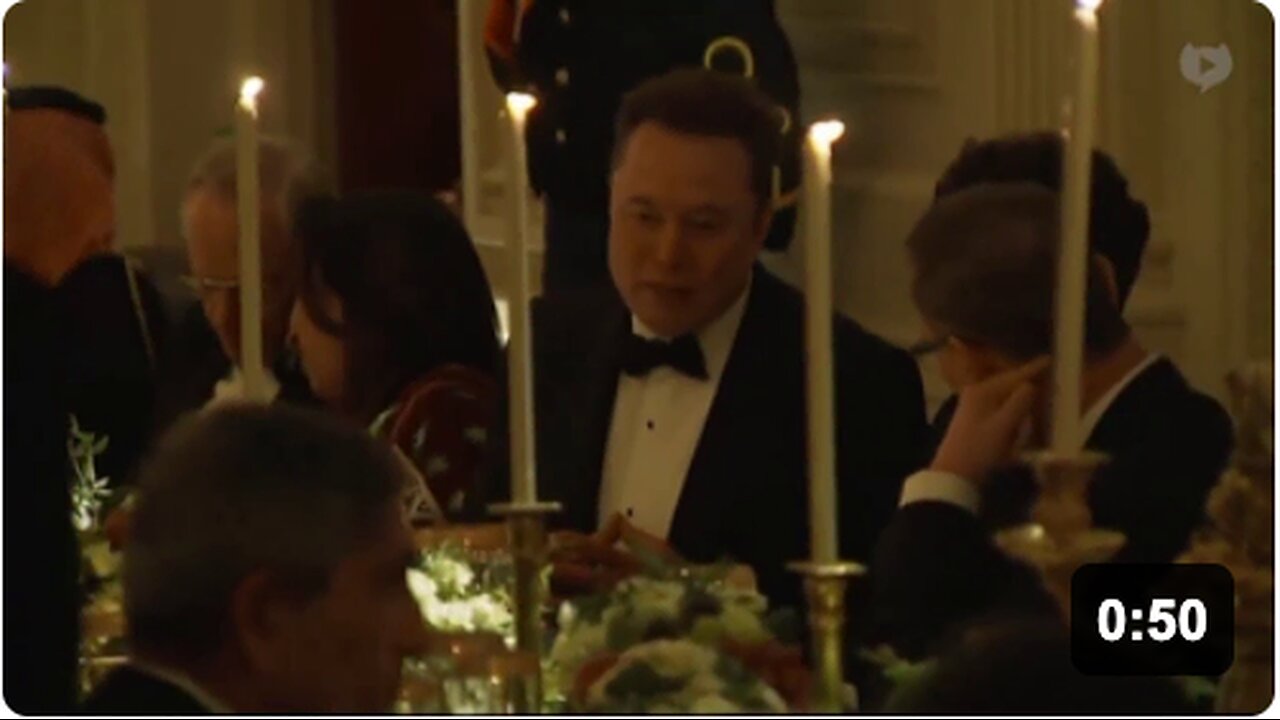 Elon Musk attends the White House dinner for Saudi Crown Prince and is seated next to Pfizer CEO Albert Bourla