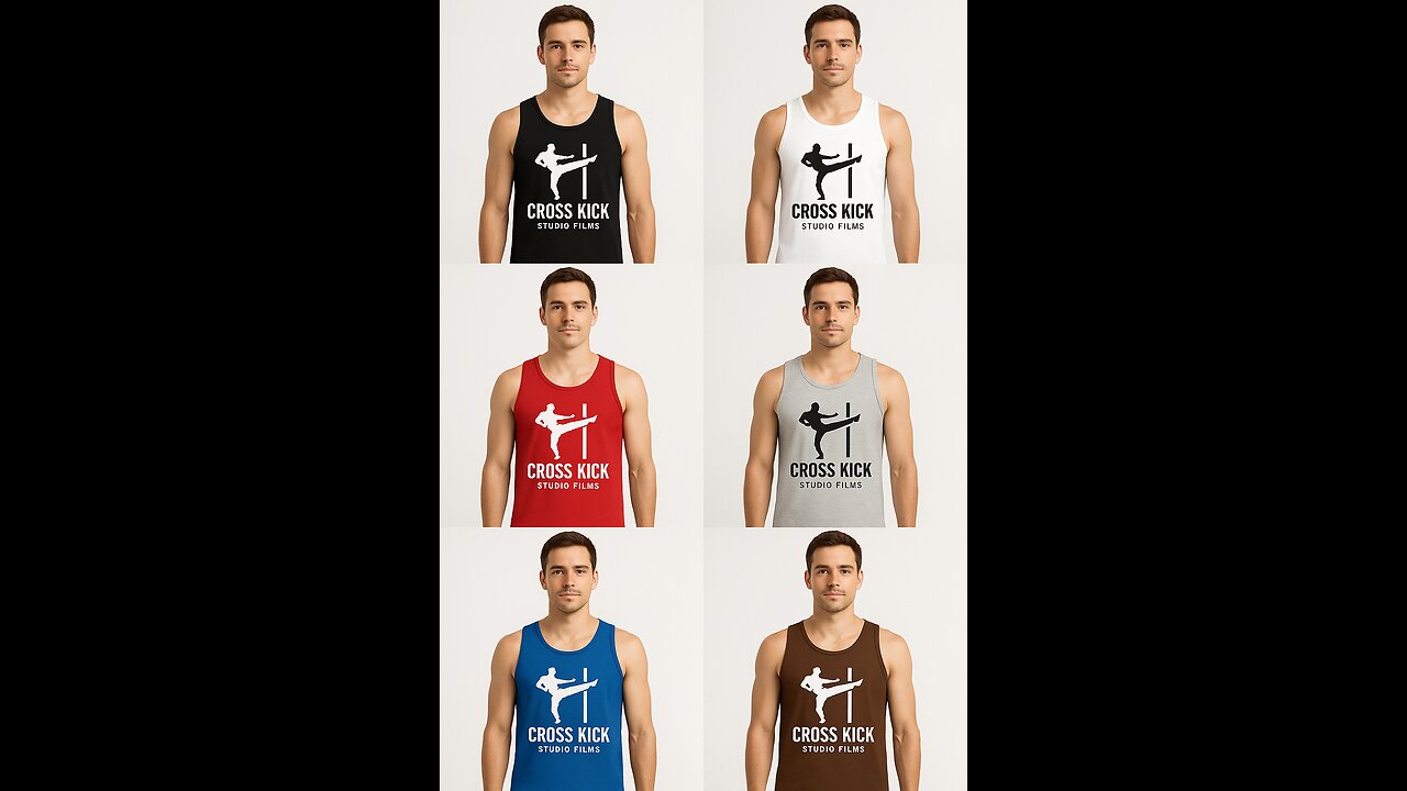 Cross kick Studio Films Men tanks Tops