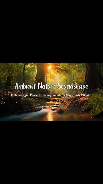 Instant Serenity: 1-Minute Ambient Nature Soundscape for Relaxation & Focus