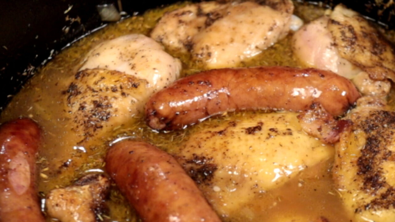 A Very American CHICKEN and Sausage Cassoulet Recipe You'll LOVE!