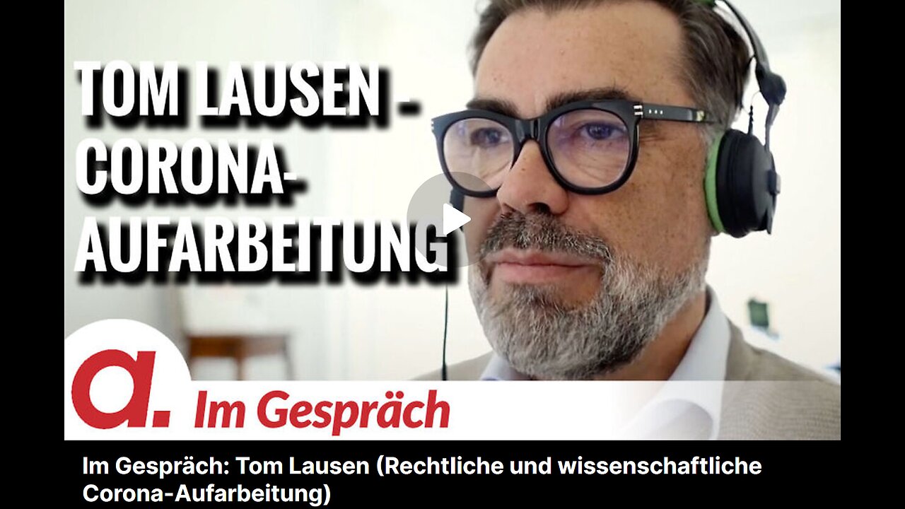 APOLUT 🔝Im Gespräch👉“Rechtliche und wissenschaftliche Corona-Aufarbeitung ” Tom Lausen