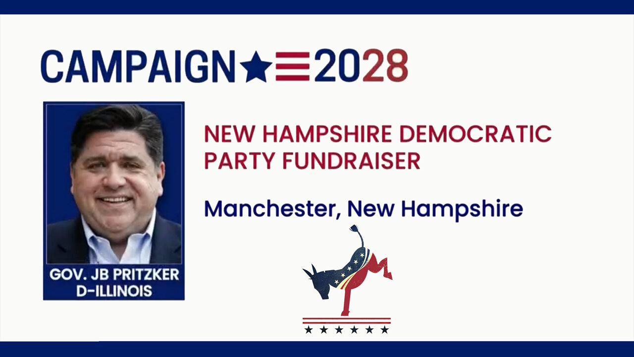 POTUS Hopeful Gov. JB Pritzker Speaks at New Hampshire Democratic Dinner