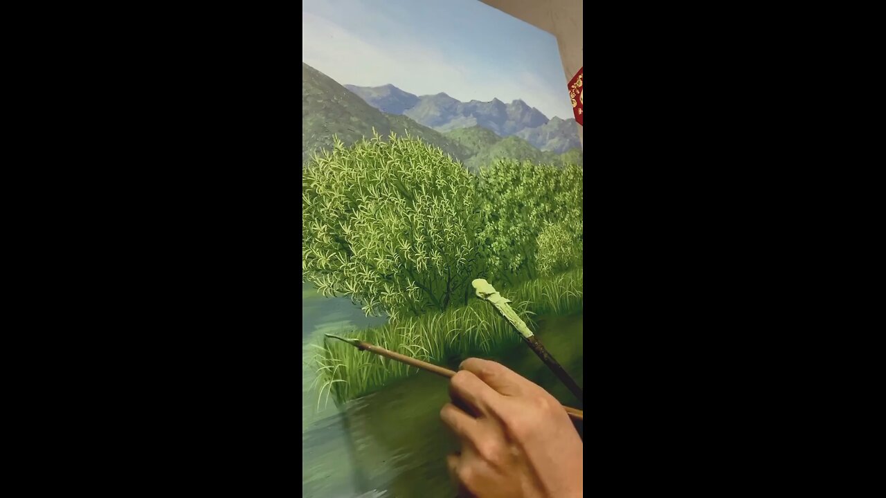 He Paints Peace. Watch and Feel It.