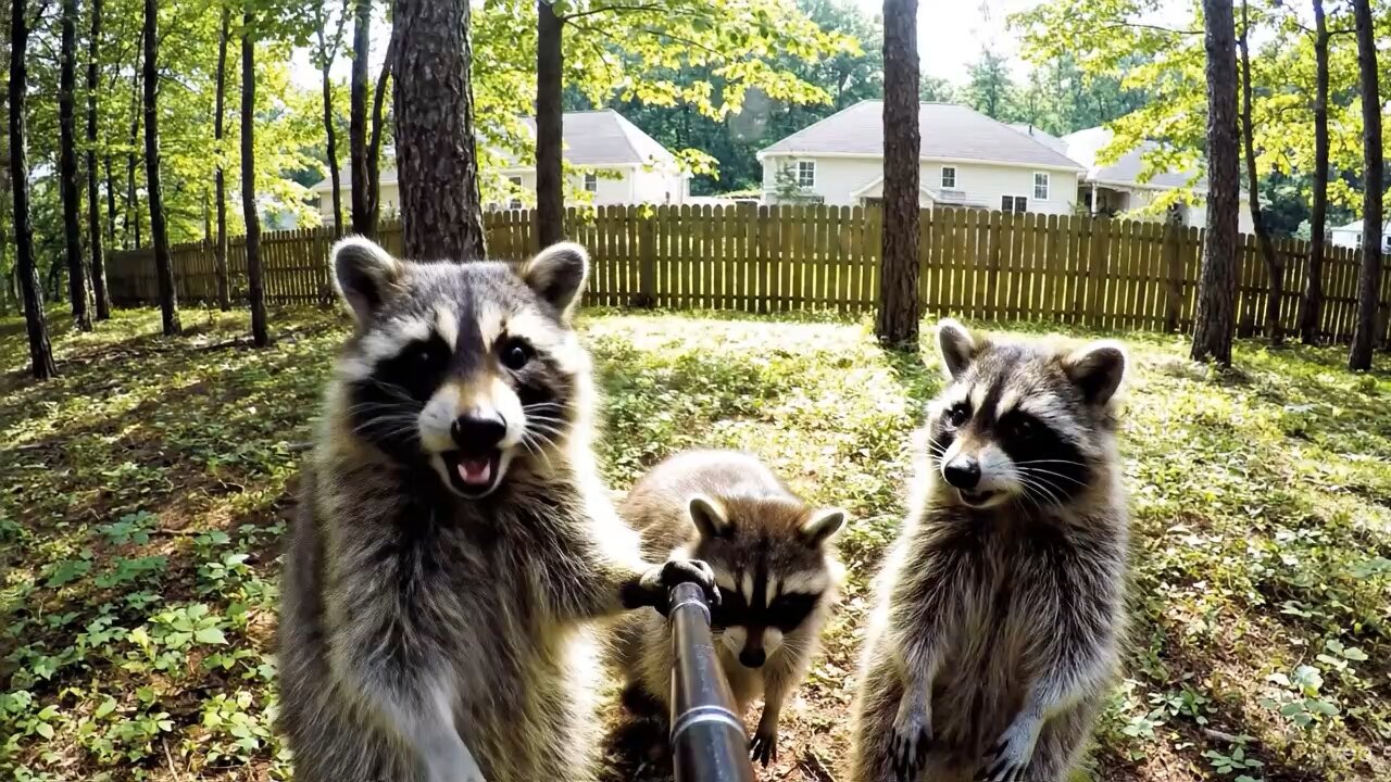 Raccoons gone wild