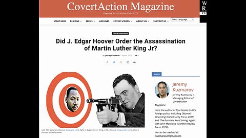 Did J. Edgar Hoover Order the Assassination of Martin Luther King Jr? with Jeremy Kuzmarov. (2022)