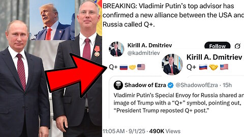 Russia Confirms Q. America and Russia are Q allies. Trump and Putin are Q