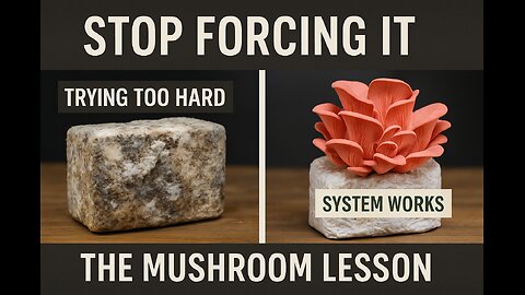 Stop Forcing It: The Mushroom Lesson