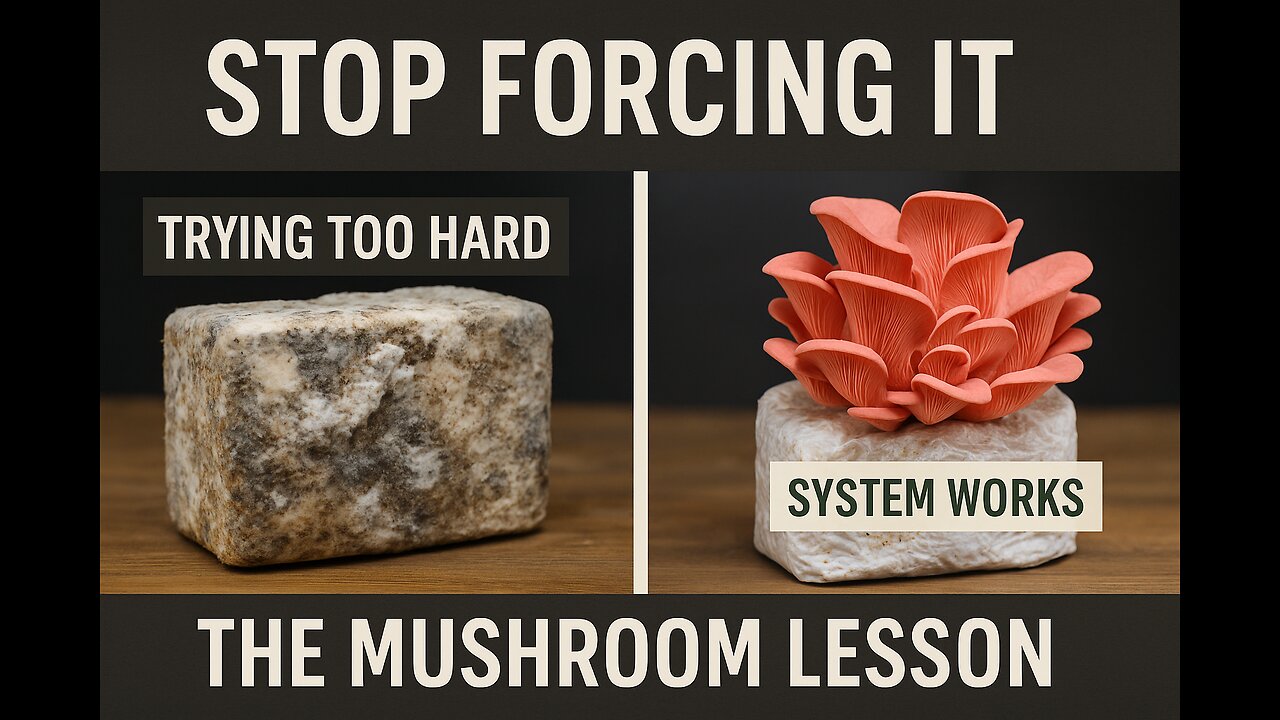 Stop Forcing It: The Mushroom Lesson