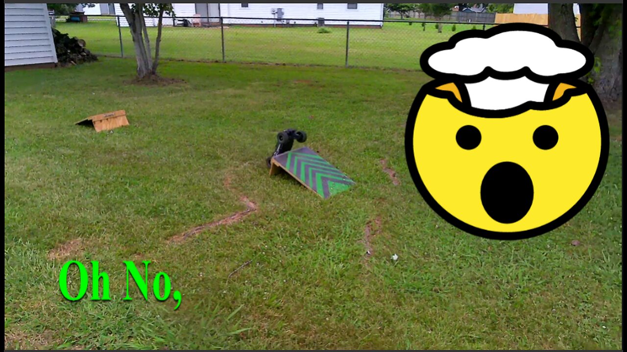 RC Turbo In The Back Yard Jumping Ramps Part 2
