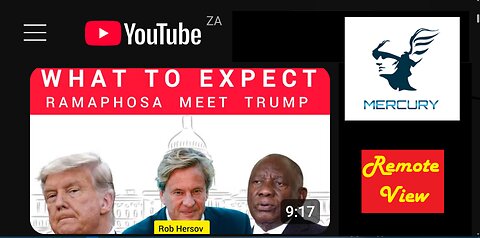 TRUMP SOUTH AFRICAN MEETING TODAY REMOTE VIEW !!! ELON MUSK, ROB HERSOV, COL CHRIS WYATT