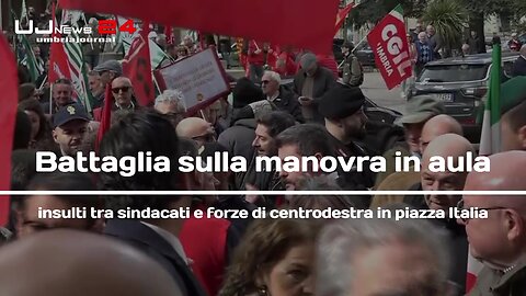Battaglia sulla manovra in aula insulti tra sindacati e forze di centrodestra in piazza Italia
