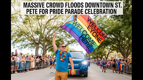 Massive Crowd Floods Downtown St. Pete for Pride Parade Celebration