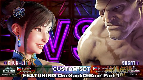 Kuya Kalbo SF6 Custom Set Featuring OneSackOfRice Part 1. Chun Li Master Rank [Hori Fight Stick]