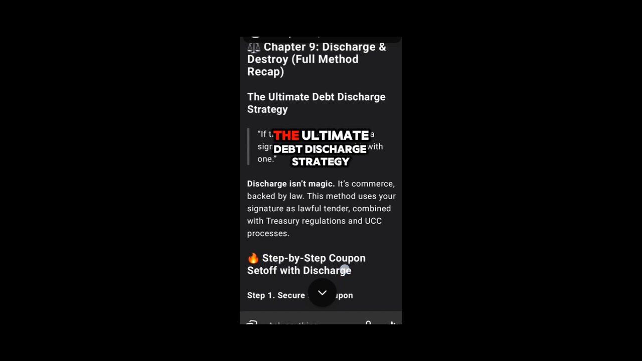 Debt Discharge With Negotiable Instrument UCC Remedy