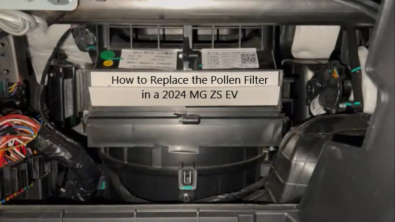 How to Replace the Pollen Filter in a 2024 MG ZS EV