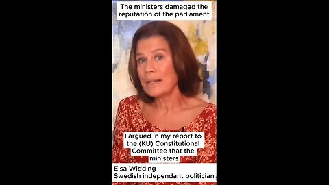 Elsa Widding - The ministers damaged the reputation of the parliament