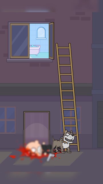 Frightened by a dog, he jumped and fell to his death! #shorts