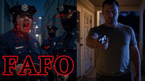 FAKE Police FIND OUT when home owner BLOWS OUT THEIR BRAINS! FAFO!