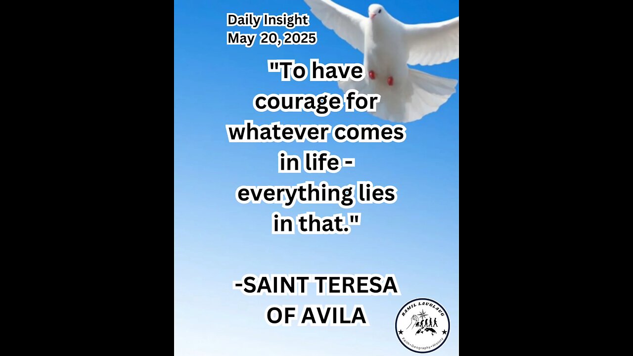 Daily Insight May 20, 2025 #faith #Saints #Insight