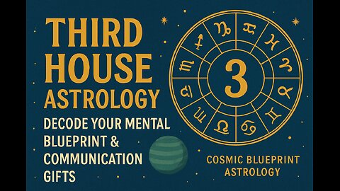 THIRD HOUSE ASTROLOGY: Decode Your Mental Blueprint & Communication Gifts