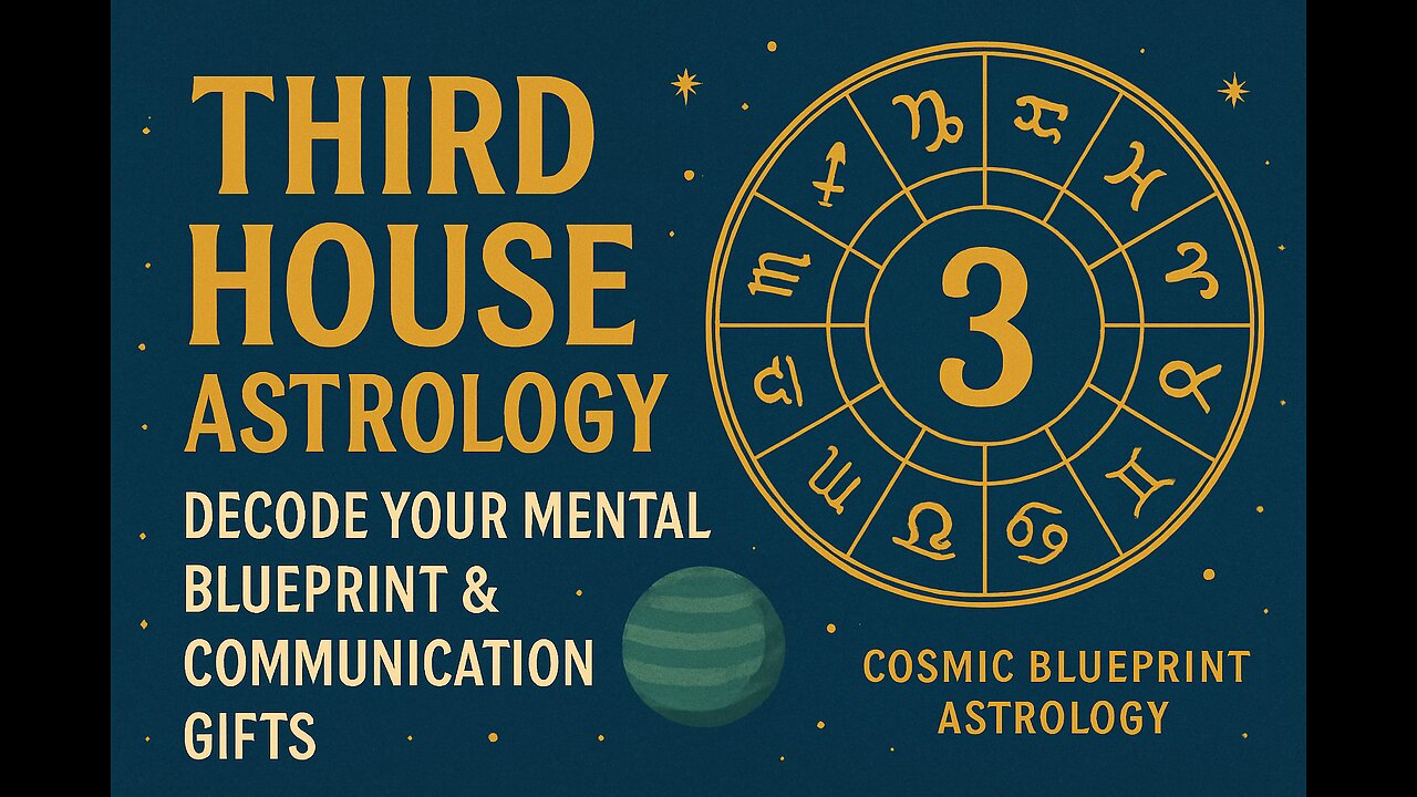 THIRD HOUSE ASTROLOGY: Decode Your Mental Blueprint & Communication Gifts